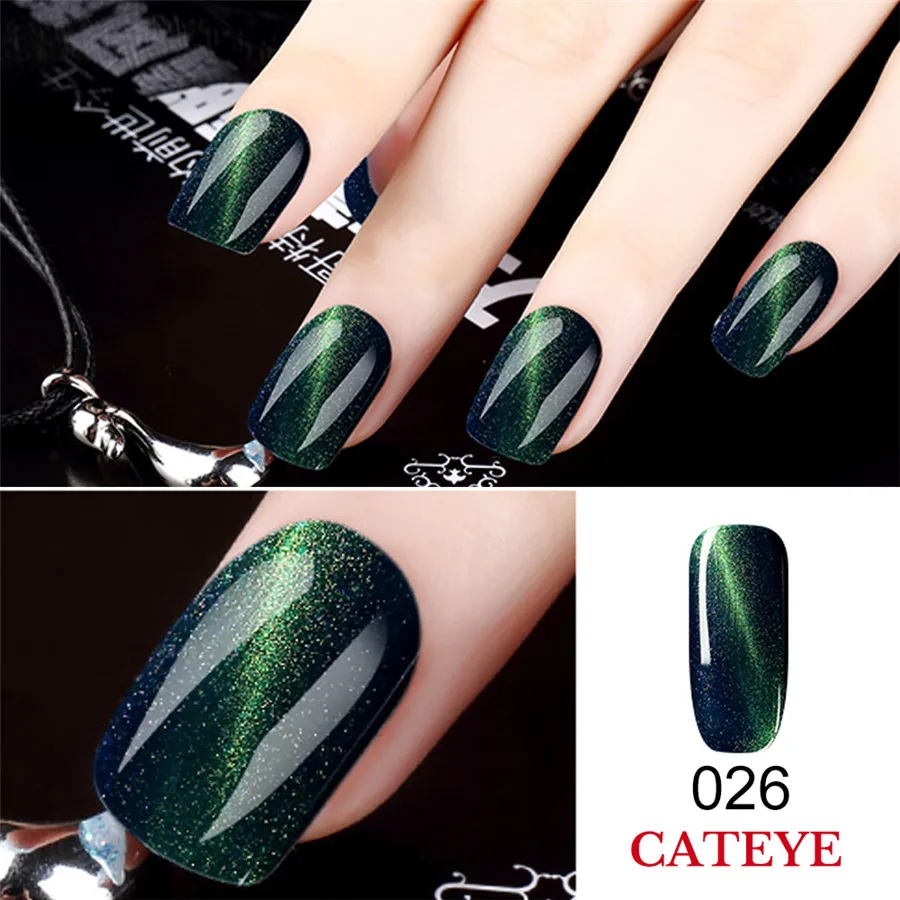 Allnewelook Cateye клей для ногтей 8 мл гель с рисунком цветения УФ набор гель-лаков для ногтей лак с сильной магнитной доской