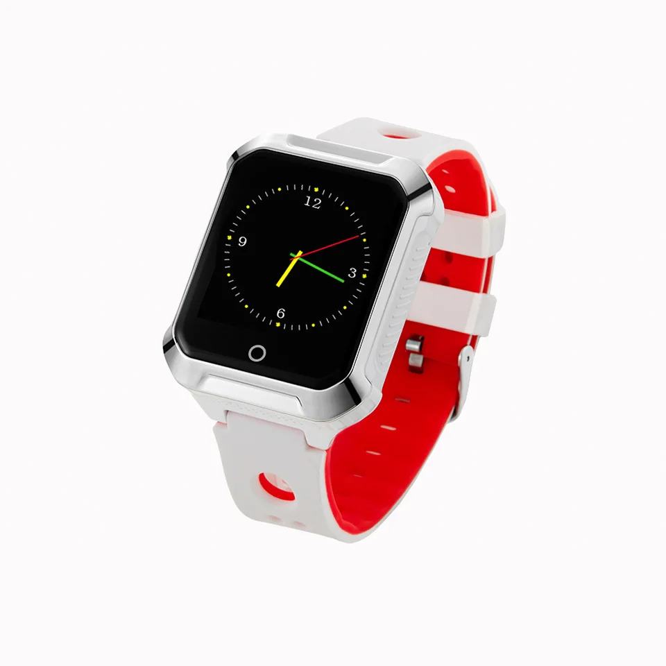 Детские Смарт-часы Fall Down Alarm GPS GSM трекер сенсорный экран Анти-потери Часы-Телефон Вызов локатор голосовой разговор пожилых женщин мужчин - Цвет: A20S white mix red