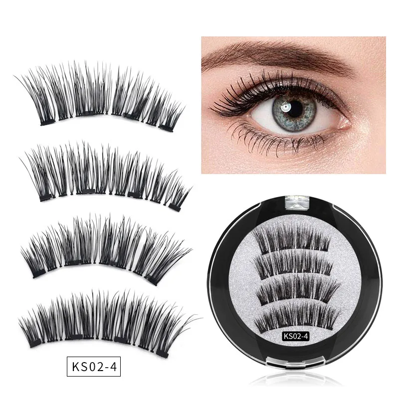 

3D Magnetic Eyelashes Reusable Mink False Eyelashes Nature Eyelashes Extended Handmade Eye Makeup Tools