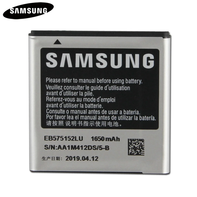 Оригинальный аккумулятор EB575152LU EB575152VA EB575152VU для Samsung Galaxy S I919U I9000 i9001 I9003 I589 I8250 I919 D710