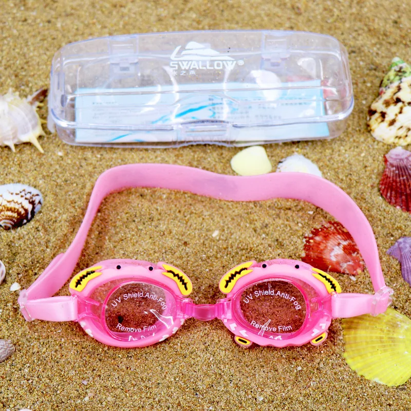 

Pang xie he Kids Swimming Pool-Small CHILDREN'S Swimming Goggles Waterproof Casual Swimming Goggles High-definition Plain Glass