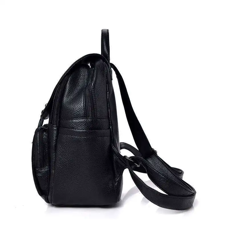 Women Leather Backpacks High Quality Ladies Bagpack Preppy Style Back Pack Backpack For Girls Vintage Rucksacks School Bags