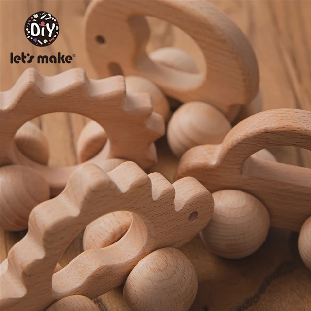 Wooden toy Car Shape Organic Beech For Babies Teether Kids Brain Game Toys Handmade Crafts Christmas Gift Cognitive Infants Toys 2