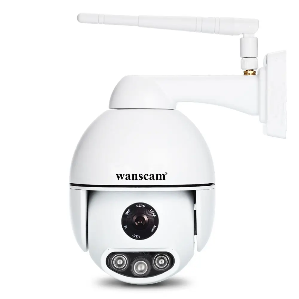 WANSCAM K54 Открытый 1080P IP WiFi камера безопасности ночное видение 50 м водонепроницаемый 4X цифровой зум 2 способ аудио камеры наблюдения