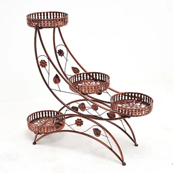 

European Multi-layer Balcony Shelf Rack Assembly Corner Living Room Metal Stand For Plants Flower Stands Nordic Estante Jardin