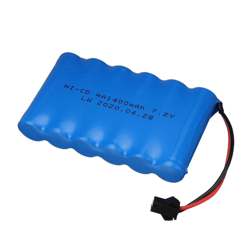 Batería NiCD de 7,2 v y 1400mah para coches de juguete a control remoto, tanque de trenes, barco, pistola, ni cd, AA, de v batería 1 Uds.|Baterías recargables| - AliExpress