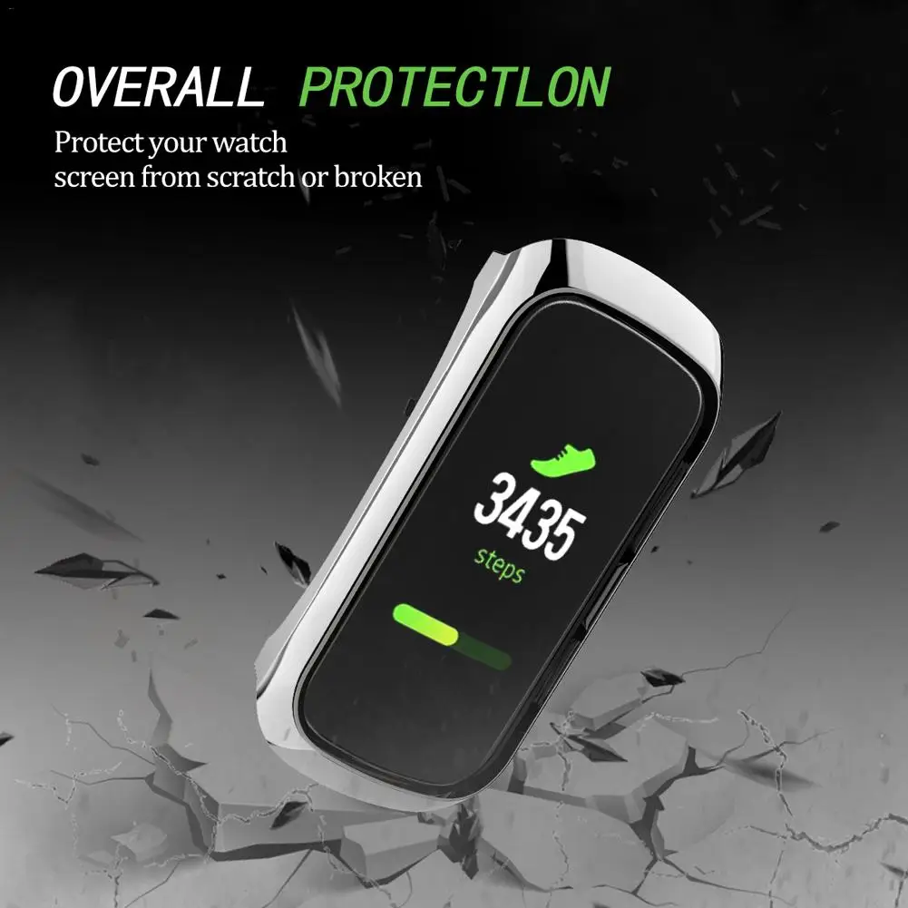 360 градусов ТПУ защитный чехол для samsung Galaxy Fit SM-R370 смарт-чехол с браслетом оболочка часы защитный чехол