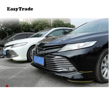 

Car front side Bumper corner protection trim frame sticker anti-rub cover 2pcs for Toyota Camry 2018 2019 accessories