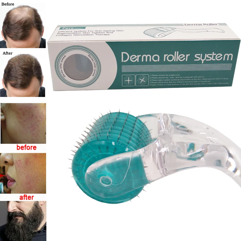 Мезороллер 192 настоящая игла Dermaroller для ухода за кожей лица Derma Roller бороды роста