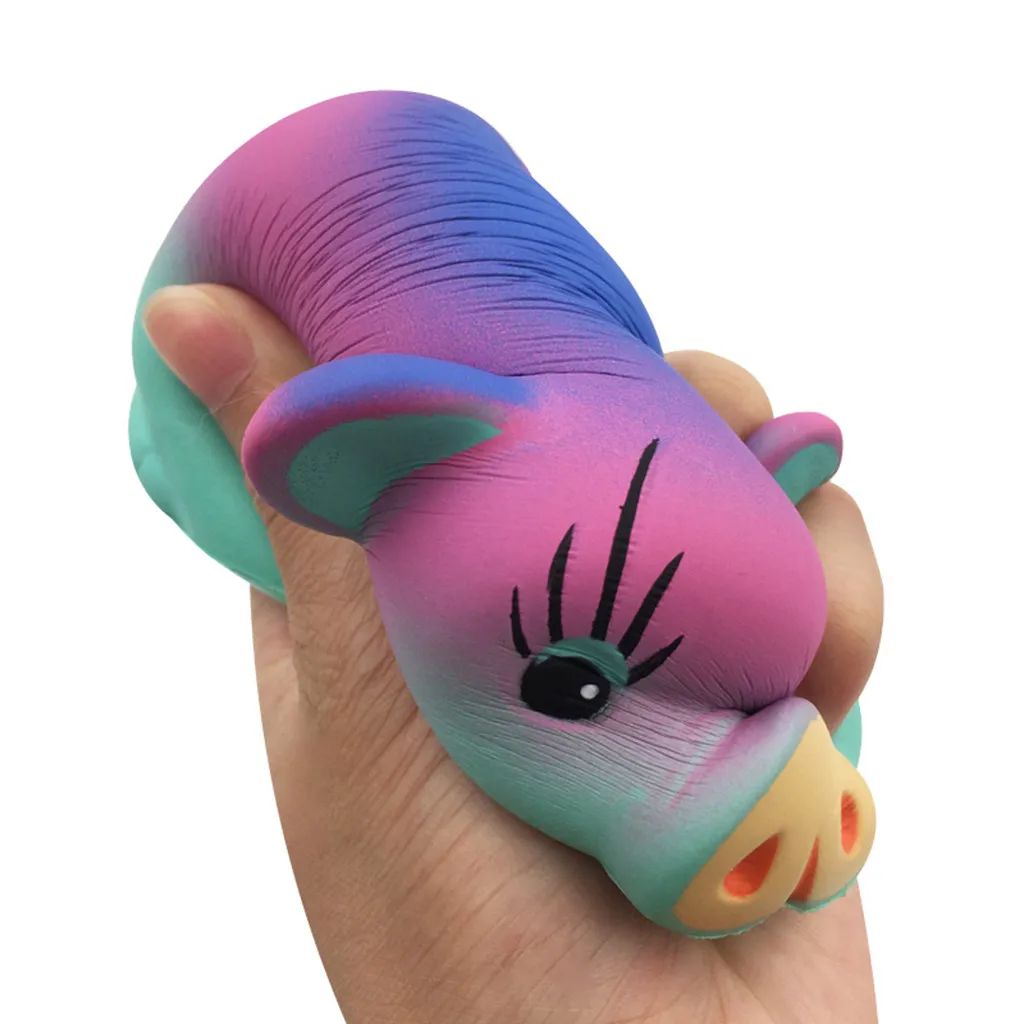Squishies милый чехол с животным узором свинья мягкая галактика супер медленно поднимающаяся ароматическая игрушка для снятия стресса игрушки для детей# G2