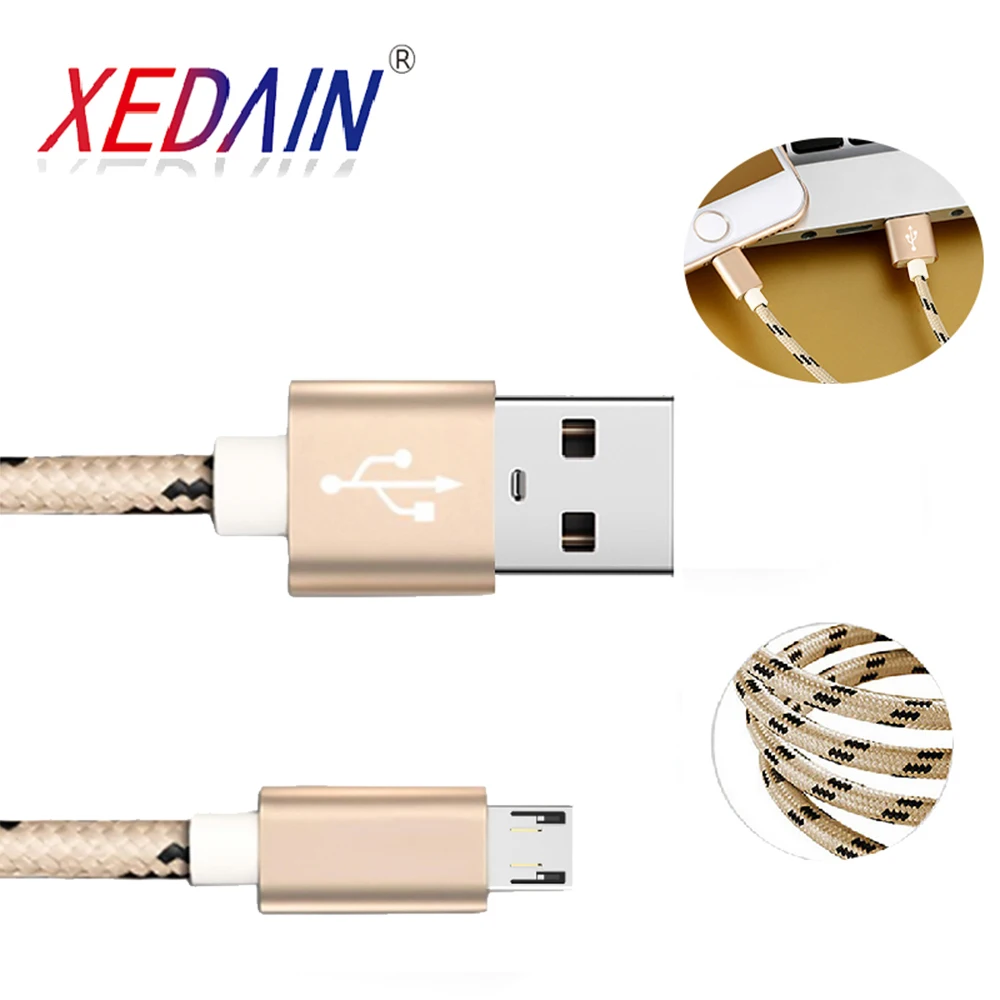 Хороший кабель Micro USB 1 м/2 м для быстрой зарядки 3A Samsung Huawei Xiaomi Redmi LG зарядный
