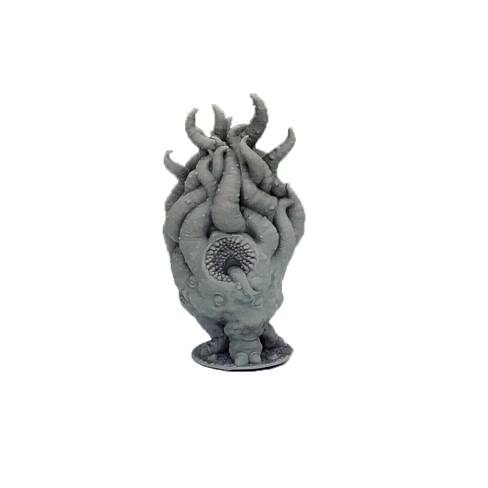 12 cm unlackiertes Tentakel-Monster-Harzmodell – DIY Eldritch Horror-Figur mit Flagge für Wargaming und Sammler A190 – Detail 7