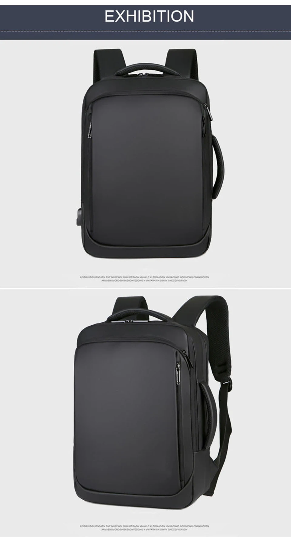 20 Mens Backpack Male Business Laptop 17'' 15.6 Inch Bag Outdoor Travel USB Charging Mochila Manager Smart Anti Theft Backpacks Bag