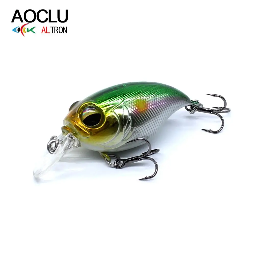 

AOCLU wobblers Super Quality 6 Colors 40mm 8.1g Hard Bait Minnow Shad Crankbait Fishing lure Bass Fresh Salt water tackle