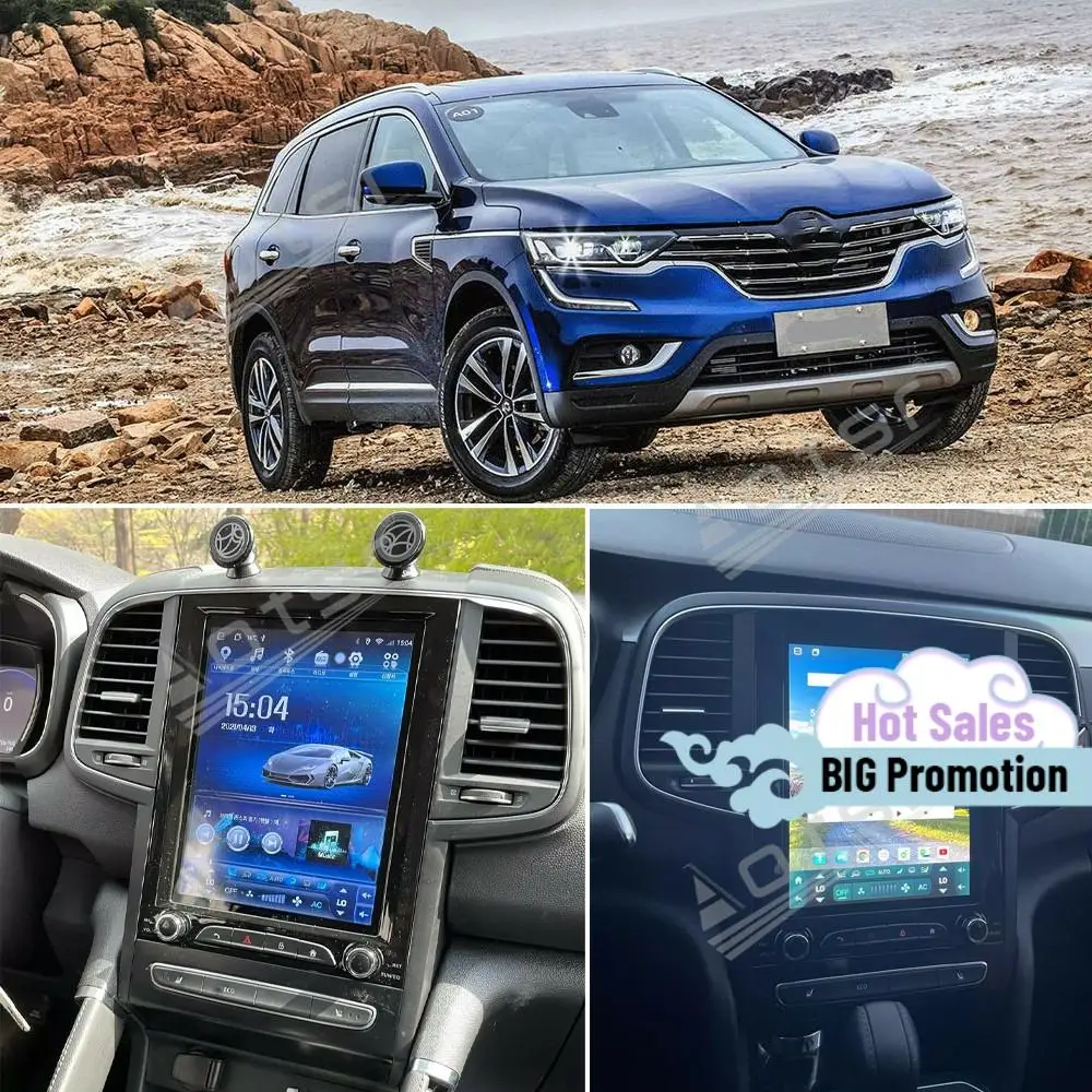

256GB Carplay Tesa- Screen Multimedia Auto Stereo Android Player For Renault Koleos 2016 2017 2018 2019 GPS Navi Radio Head Unit