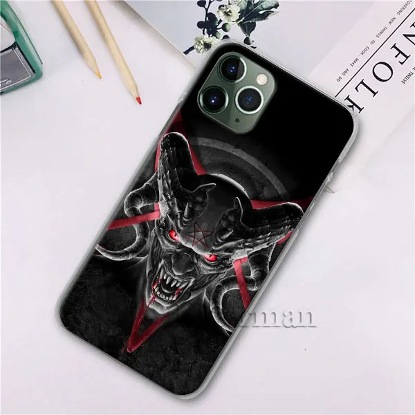 H03 Чехол для телефона Pentagram 666 Demonic Satanic для Apple iPhone X XR XS 11 Pro Max 7 8 6 6s Plus 5 5S, Жесткий Чехол - Color: H03