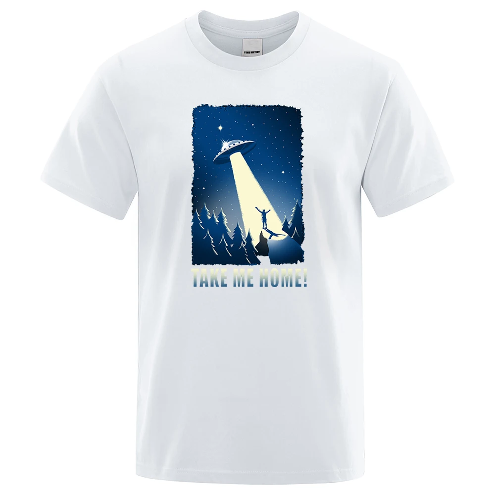 Ouer Space Feeling Tshirs Donna Summer Sreewear See Alien Spaceship Uomo Abbigliamento Divertente Hip Hop Tops Oversize_voghion.com