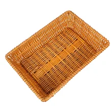 Special Offers Wicker System Willow Weaving Rattan Rectangular Weaving Fruit Bread Vegetables Display Breadbasket Weaving Storage Basket Special Offers Wicker System Willow Weaving Rattan Rectangular Weaving Fruit Bread Vegetables Display Breadbasket Weaving Storage Basket