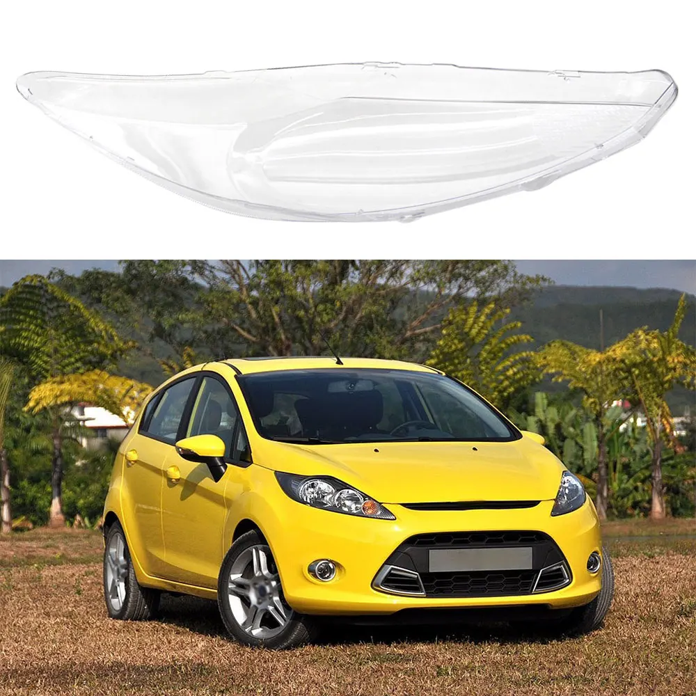 Front Headlamps Transparent Lampshades Lamp Shell Masks for Ford Fiesta