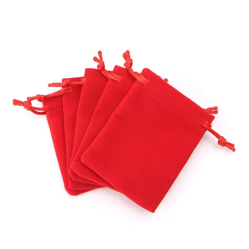 

5pcs Dungeons And Dragons Dice Bag Velvet Drawstring Bags Tarot Card Jewelry Bag