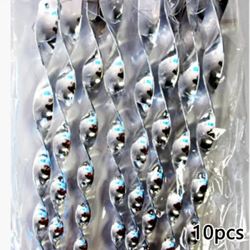 

10 Pack Bird Repellent Reflective Scare Rods Spiral Deterrent Control Device