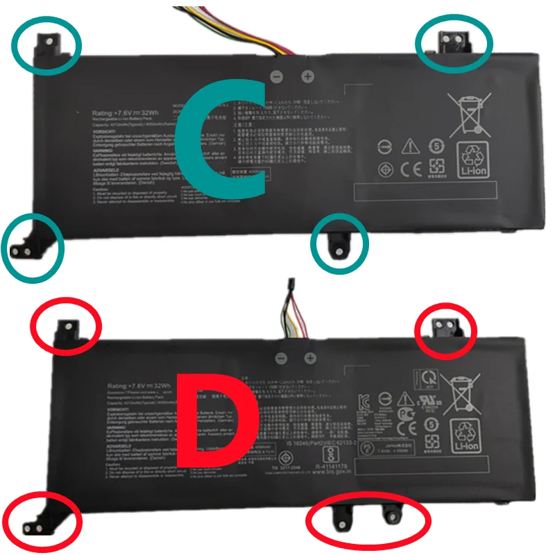 Bateria para Asus Vivobook Pro B21n1818 14 15 X409fa M509da X509ua X509uj X512ub X545fa F509fb A509fa F509fj R427fj R5j21a fa - Imagem 4