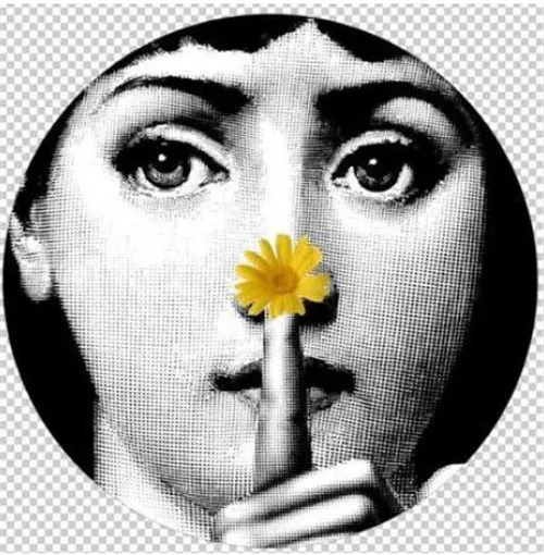 21 6/7/8 дюймов Fornasetti таблички для дома украшения на Рождество с суповую тарелку, производство Китай Декоративная Настенная посуда Китай Европейский Декор - Цвет: 21