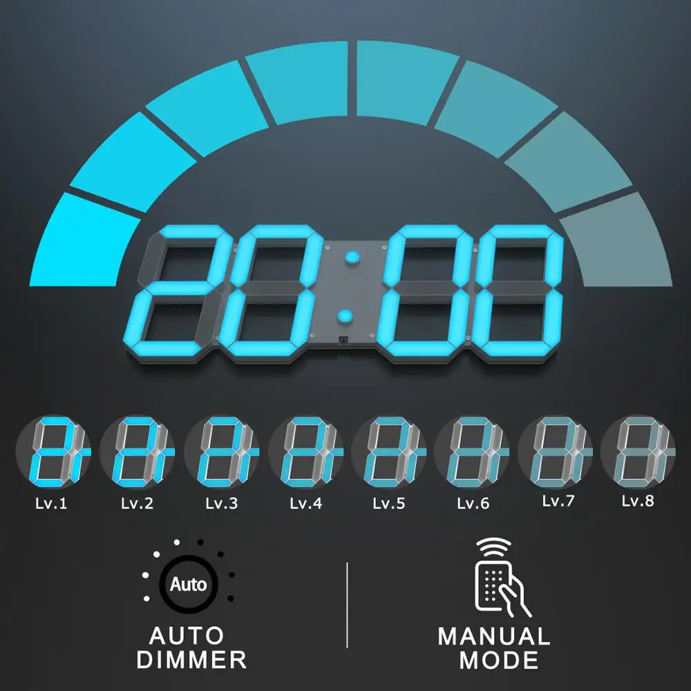 Объемные большие настенные часы KOSDA зеркальные для самостоятельного декора