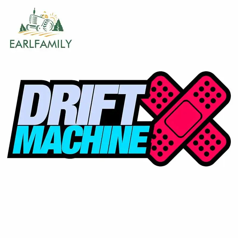 EARLFAMILY 13cm x 5.8cm for Drift Machine Red Bandage Cartoon Car Stickers Scratch-Proof Decal Bumper Waterproof VAN Graphics | Автомобили