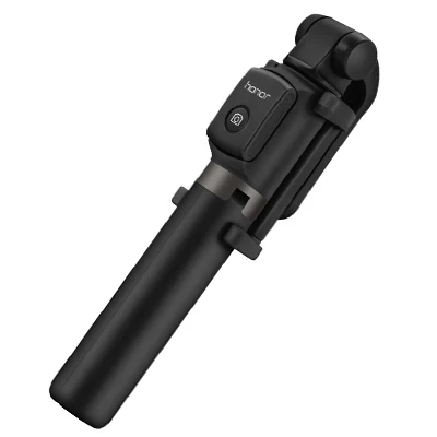 Black huawei Honor AF15 Bluetooth селфи палка штатив портативный монопод выдвижной ручной селфи палка для мобильного телефона - Цвет: Black