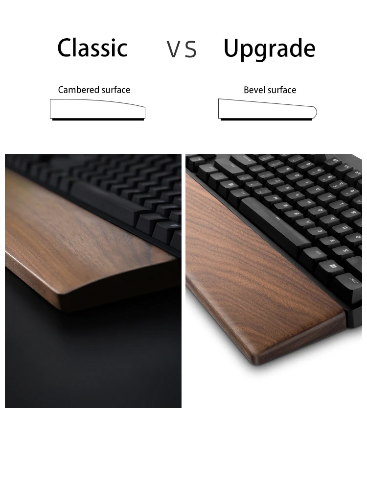 sólida para jogos ergonômicos teclado mecânico suporte