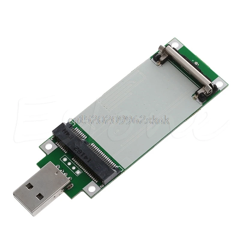 Мини PCI-e беспроводной WWAN к USB адаптер карты с слотом для sim-карты тестирование модуля