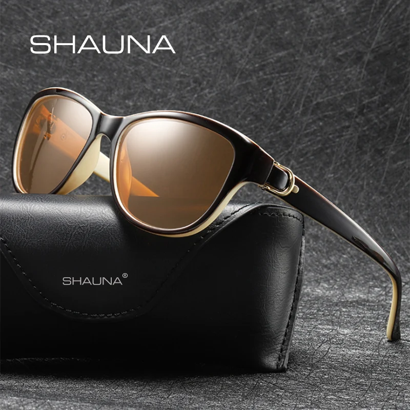 Женские поляризационные солнцезащитные очки SHAUNA UV400 | Аксессуары для одежды