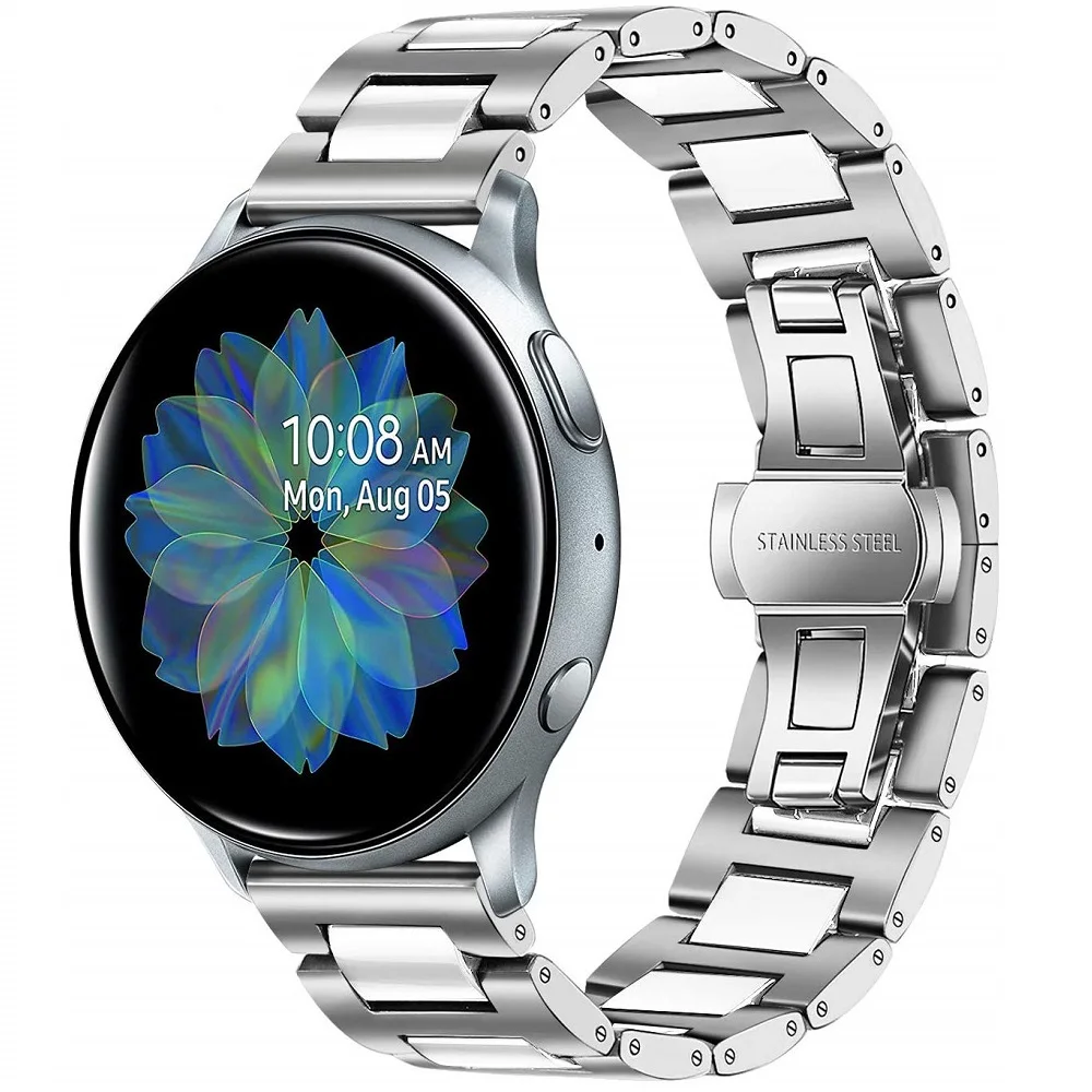 Pulseira для samsung Galaxy Watch 42 мм/Active 2 44 мм/gear Sport/Amazfit bip Band 20 мм ремешок 22 мм браслет для gear S3 frontier