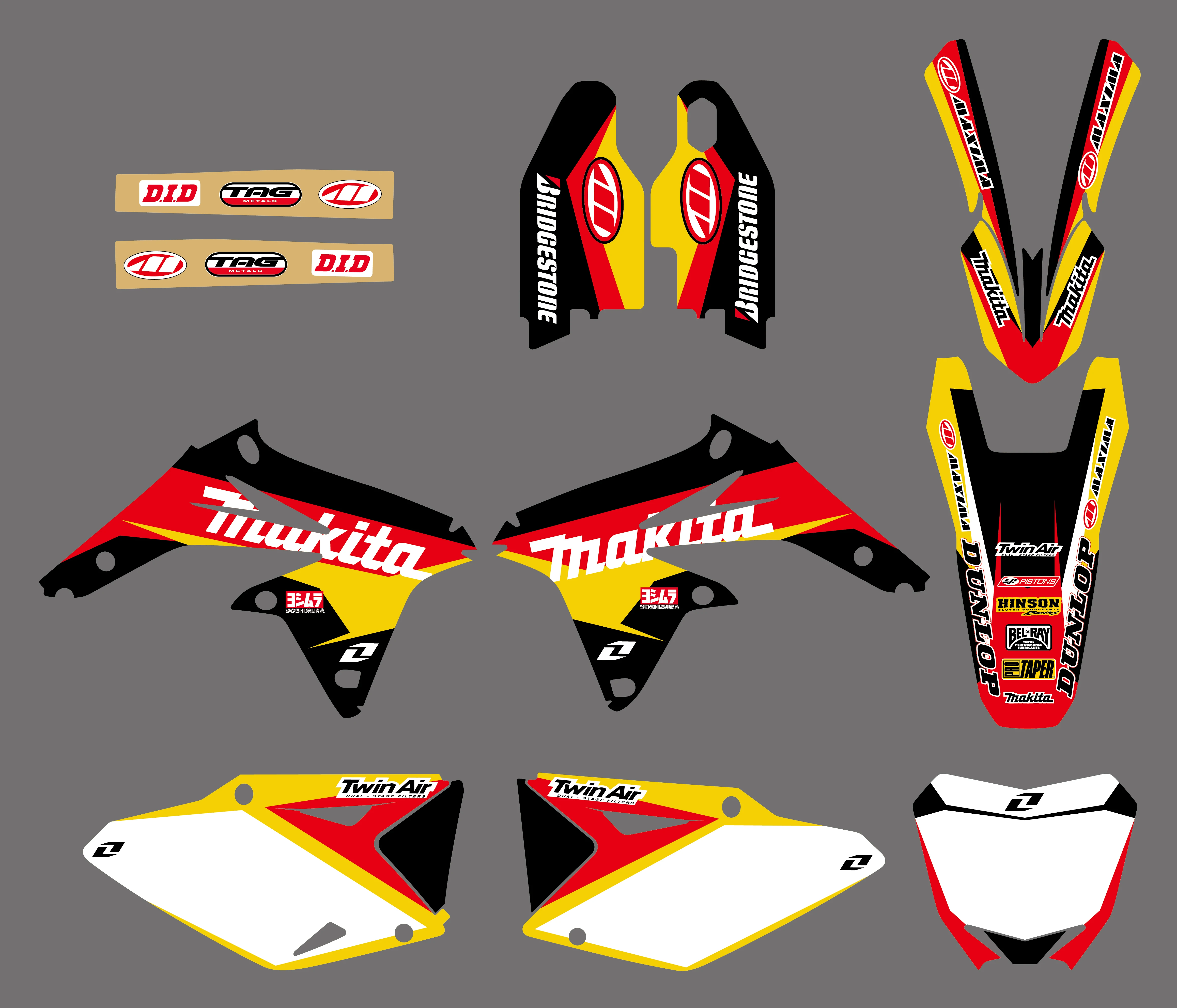 Новая команда наклейки Графика для Suzuki RMZ450 2008 2009 2010 2011 2012 2013 2014 2015 2016 2017|team decals|decal