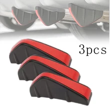 

3pcs Universal Car Rear Bumper Diffuser Fin Spoiler Lip Wing Splitter Protector Car Decoration Accessories