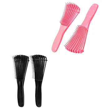

2 Pcs Detangling Brush for Curly Hair, Hair-Detangler for Textured 3A to 4C Kinky Wavy/Curly/Wet/Dry/Oil Hair