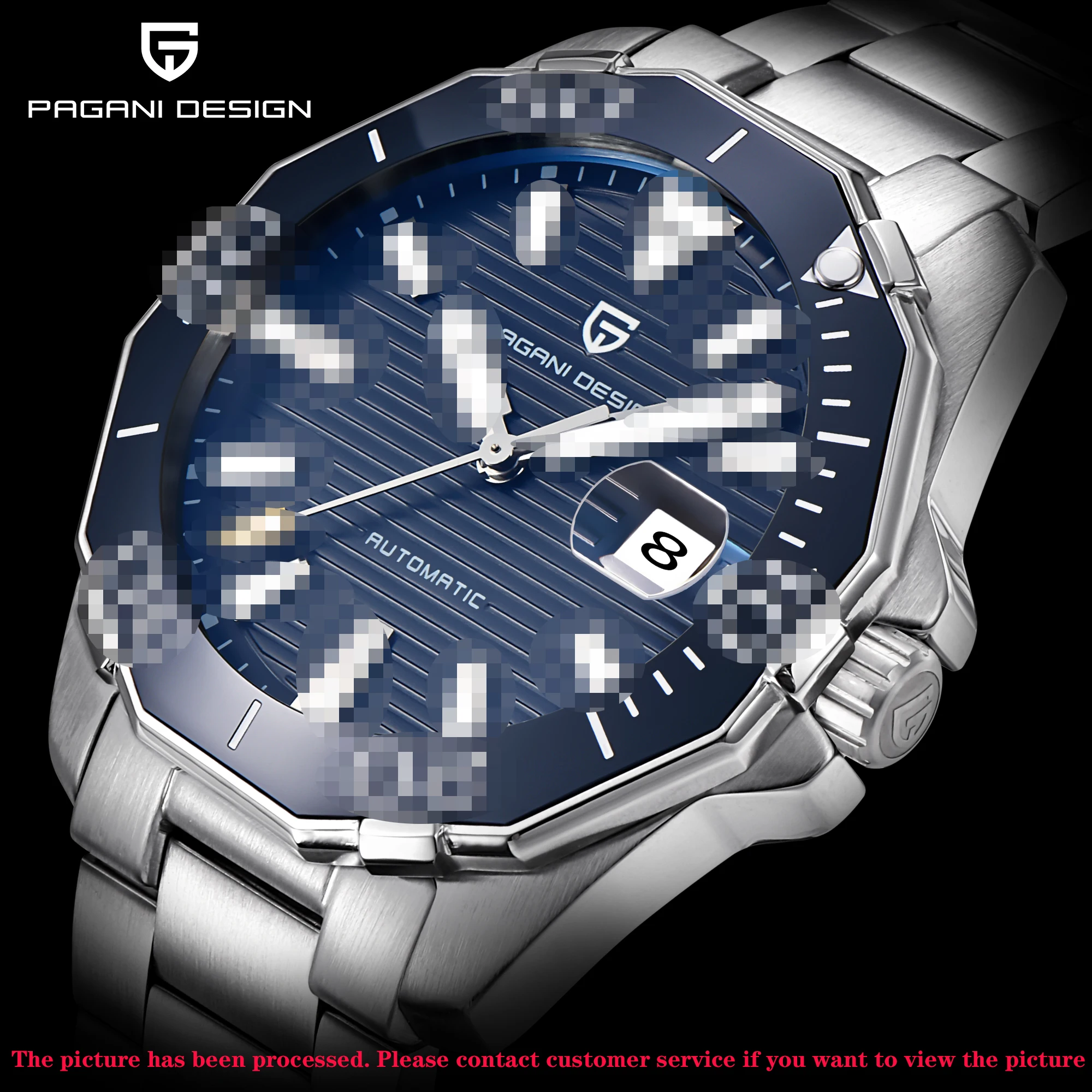 Men Watch Military Sport PAGANI DESIGN 2020 Top Brand Automatic Mechanical Watches Waterproof Stainless Steel Relogio Masculino afbeelding
