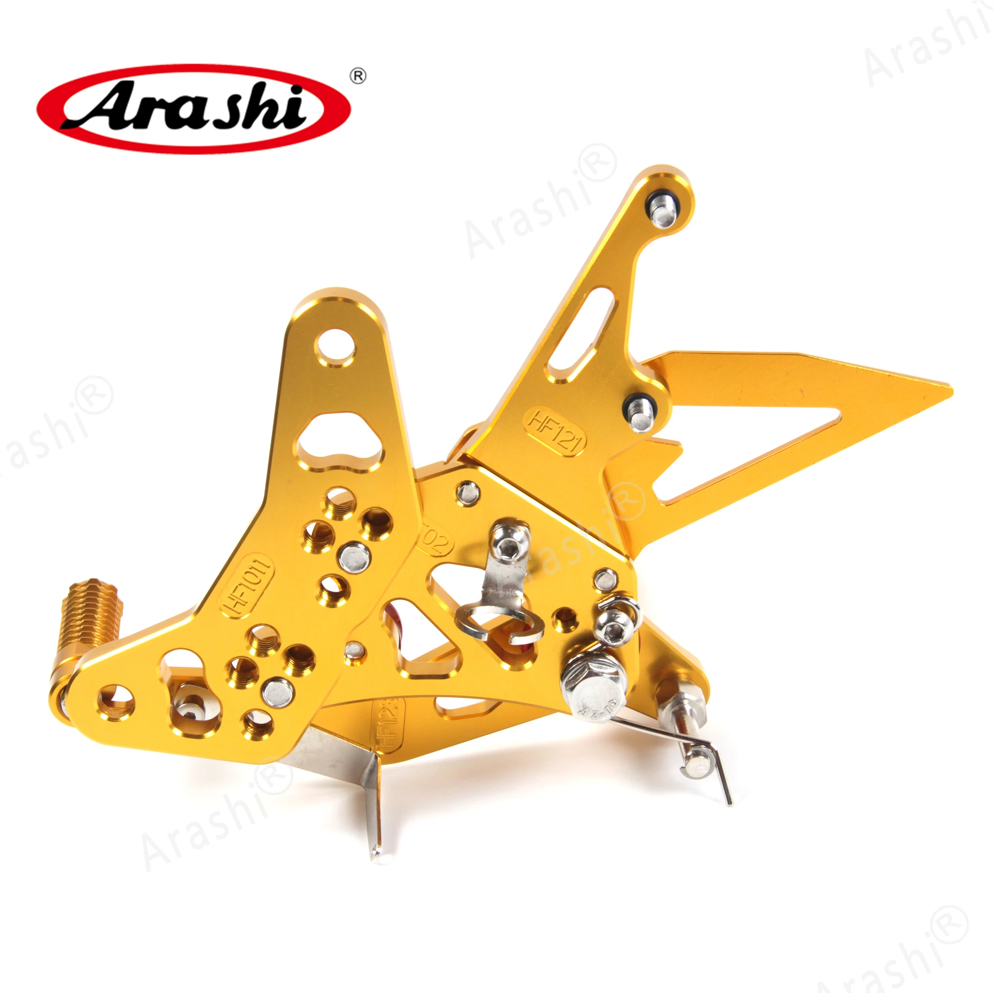 Араши ЧПУ Rider Rearset для SUZUKI SV650 SV650S Регулируемые подножки подставка для ног, подставка для ног, 16, 17, 18, золото
