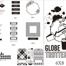 Французский прозрачный Clea r силиконовый штамп/печать для DIY скрапбукинга/фотоальбом декоративный прозрачный штамп A3048