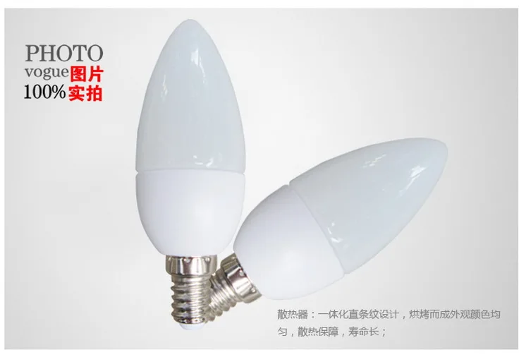 Z40 5w SMD 2835 E14 трубки лампы led светильник теплый белый холодный белый e 14 led лампы в форме свечи 220v Светодиодная лампа 6 шт