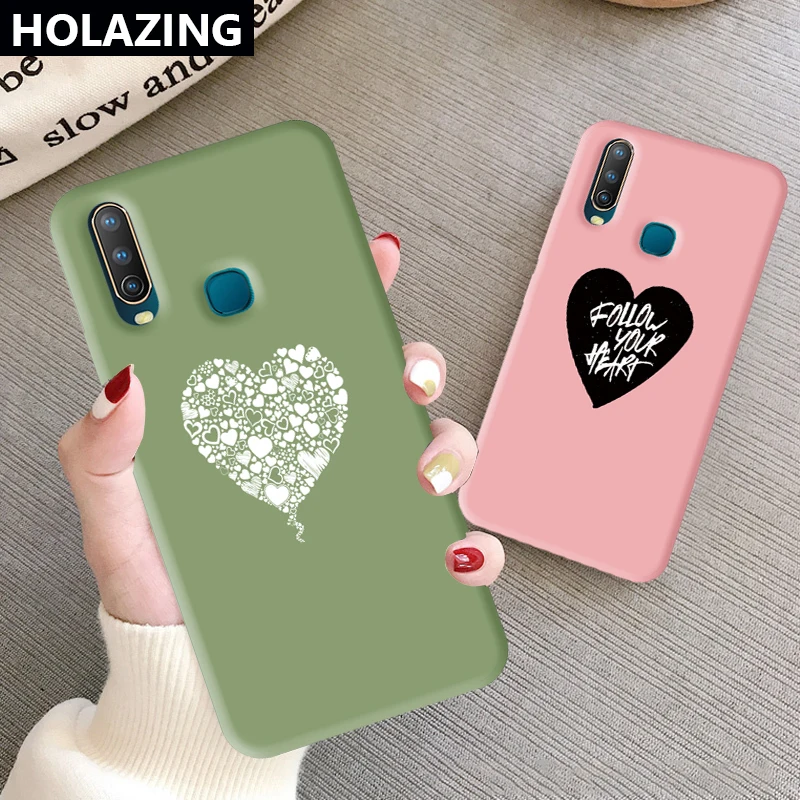Чехол для VIVO Y15 Y17 Y12 U3X U10 Y19 U3 силиконовый чехол Follow Your Heart красивые Карамельный