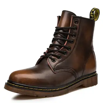

Couple Boots Leather Winter Autumn Martens Shoes Motorcycle Women Ankle Boot Oxfords Shoes Dr Botas Mujer Boots Big Size 35-46