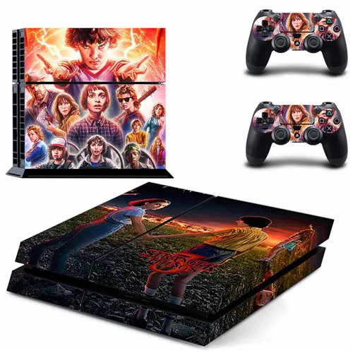 GYTM2721 Странные Вещи полное покрытие лицевые панели наклейка для PS4 Наклейка для playstation 4 консоль и контроллеры наклейка для PS4 виниловая наклейка - Цвет: GYTM2721