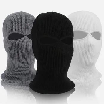 

Balaclava 2 Hole Full Face Mask Cap Breathable Motorcycle Face Shield Windproof Outdoor Riding Ski Mountaineering Head Cover