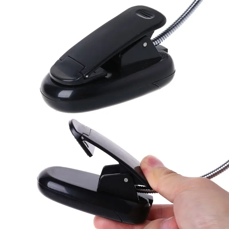 Гибкий USB/батарея мощность 28 светодиодный светильник лампы клип-на кровать настольная лампа