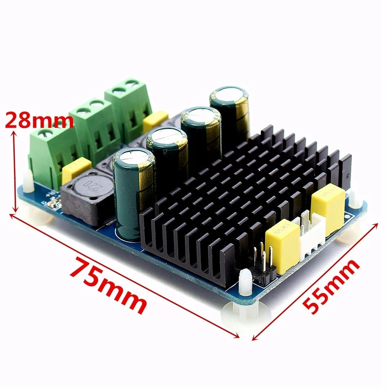 Tda7498 2-канальный 2X100W Dc 8~ 32V Цифровой стерео усилитель мощности