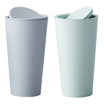 

Newest 2 pcs Auto Car Garbage Can Car Trash Can Garbage Dust Case Holder Rubbish Bin-Blue & Green