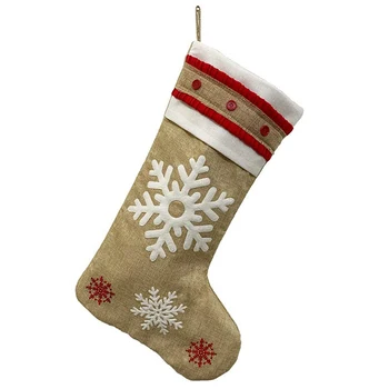 

1pcs Candy Socks Bags Santa Snow Man Stocking Sack Xmas Party Pendant Gift Christmas Hanging For Kids