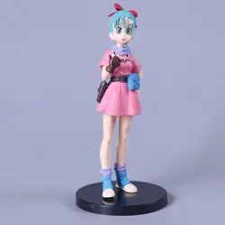 24 см японского аниме Dragon Ball Bulma ПВХ фигурка игрушки сидящий Dragon Ball Z Bulma украшение куклы модель игрушки для ребенка подарок